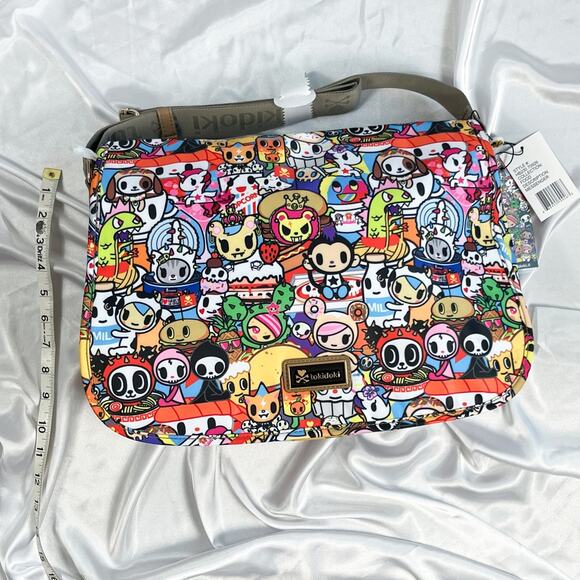 Tokidoki Food Buffet Messenger Ipad Bag Purse Vintage Rare Adios 2015 New - Picture 1 of 13